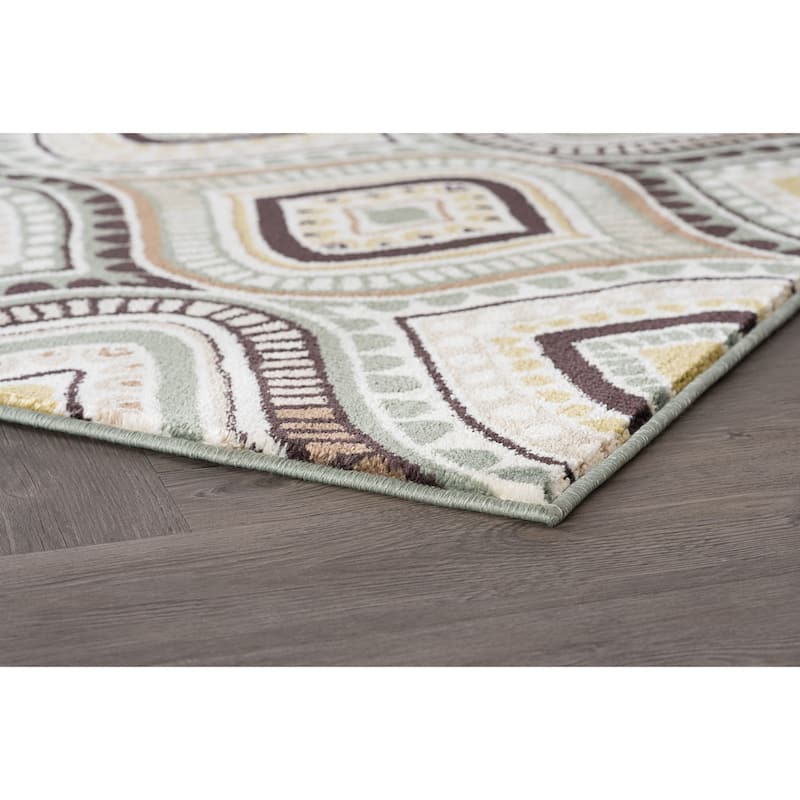 Caprice Global Geometric Indoor Area Rug