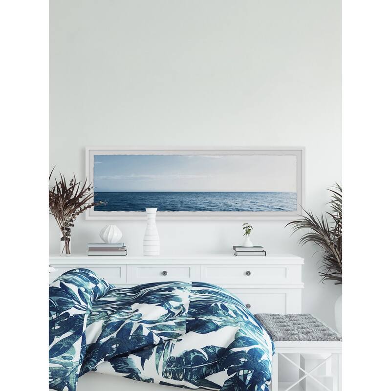 'Wide Blue Sea' Framed Painting Print