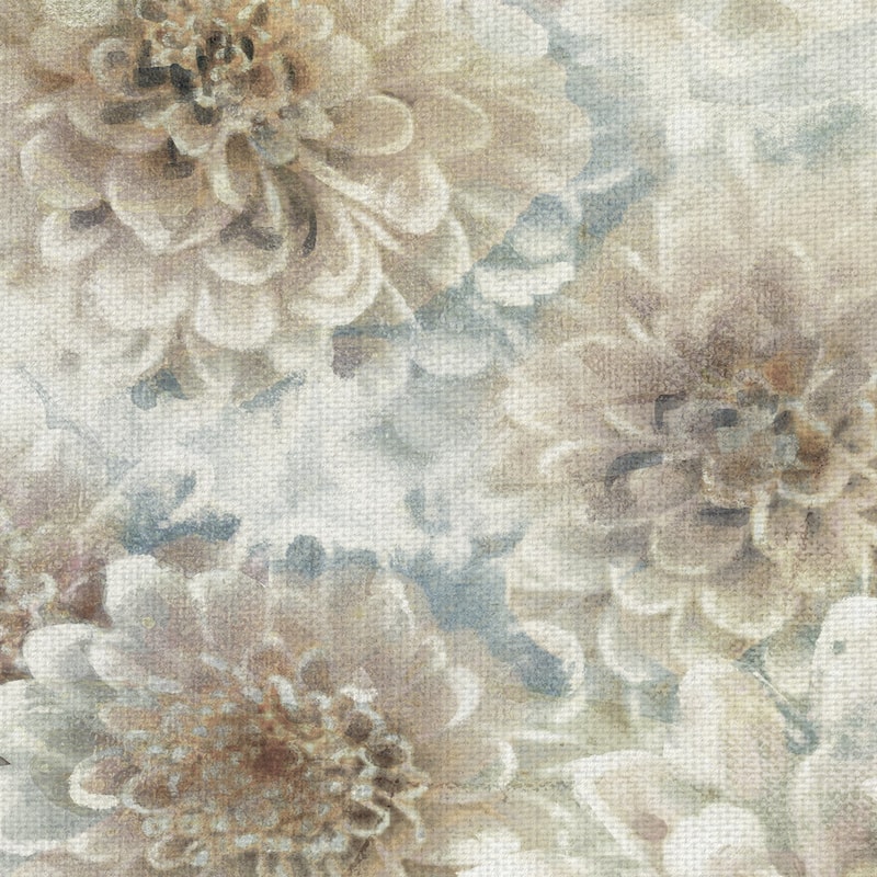 Dahlia Dream Silver by Studio Arts Canvas Art Print