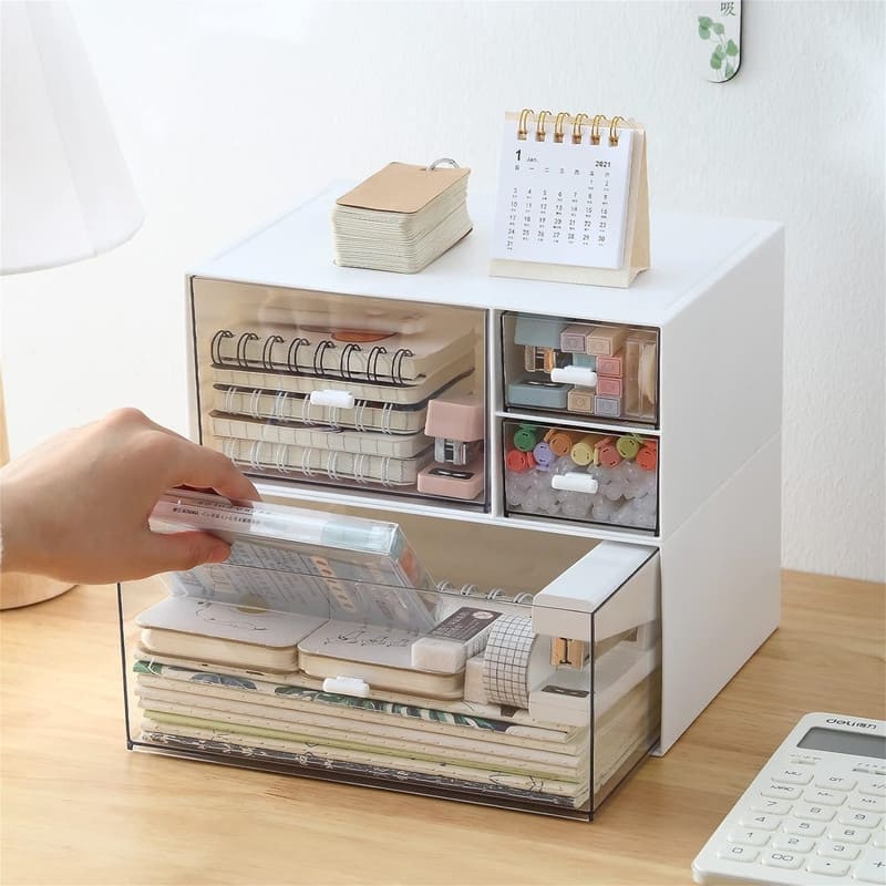 Desk Organizer with 4 Drawers