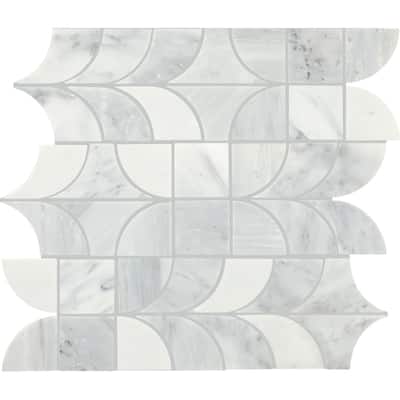 Daltile Gamma Natural Stone Patchwork Wall and Floor Mosaic Tile (Set of 10)