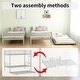preview thumbnail 8 of 31, Bunk Bed Twin Over Twin Size with Ladder and high Guardrail, Able to Split, Metal Bunk Bed, Storage Space, Noise Free,