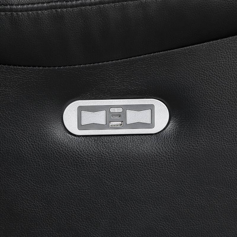 Ridge 40" Faux Leather Power Recliner - LED and Charging Ports