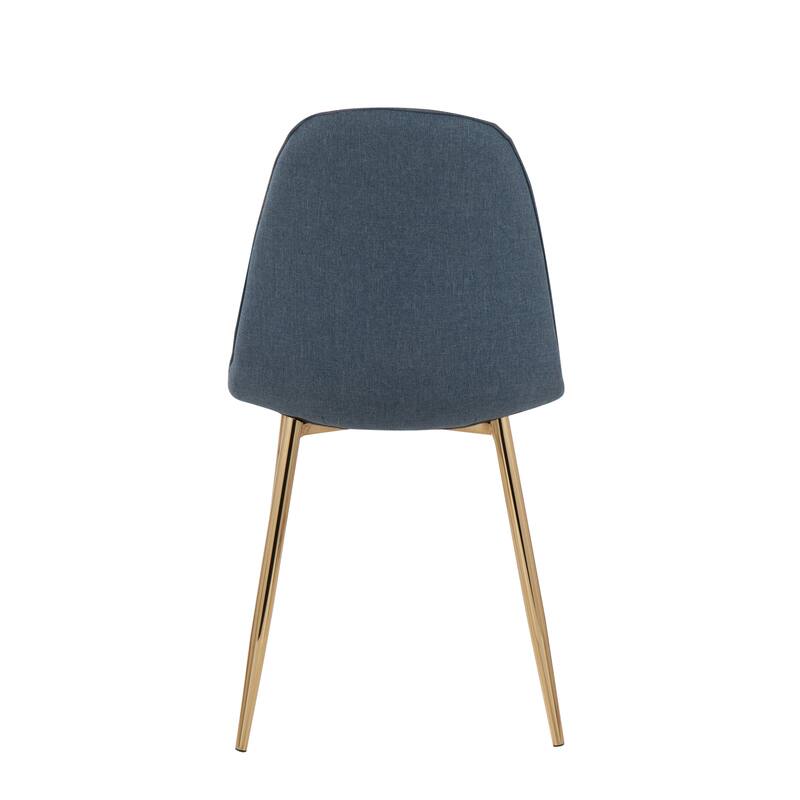 Silver Orchid Stone Gold Dining Chair - Set of 2