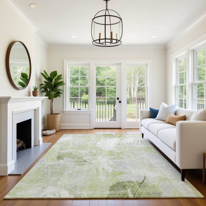 Premium Washable Super Soft Floral Imprints Mayfield Rug