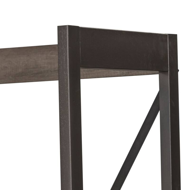 Tanners Creek Greystone Desk and Bookcase Set for Home Office