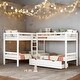 preview thumbnail 2 of 15, Twin L-Shaped Bunk bed with Drawers,Space-Efficient Multifunctional Bunk Bed with Storag