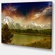preview thumbnail 2 of 8, Designart "Grand Teton National Park" Extra Large Landscape Art Canvas