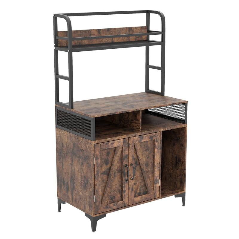 Cat Litter Box Enclosure with Shelf and Door