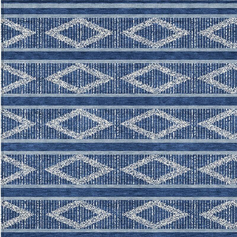 HomeRoots Geometric Transitional Rectangle Outdoor Rug