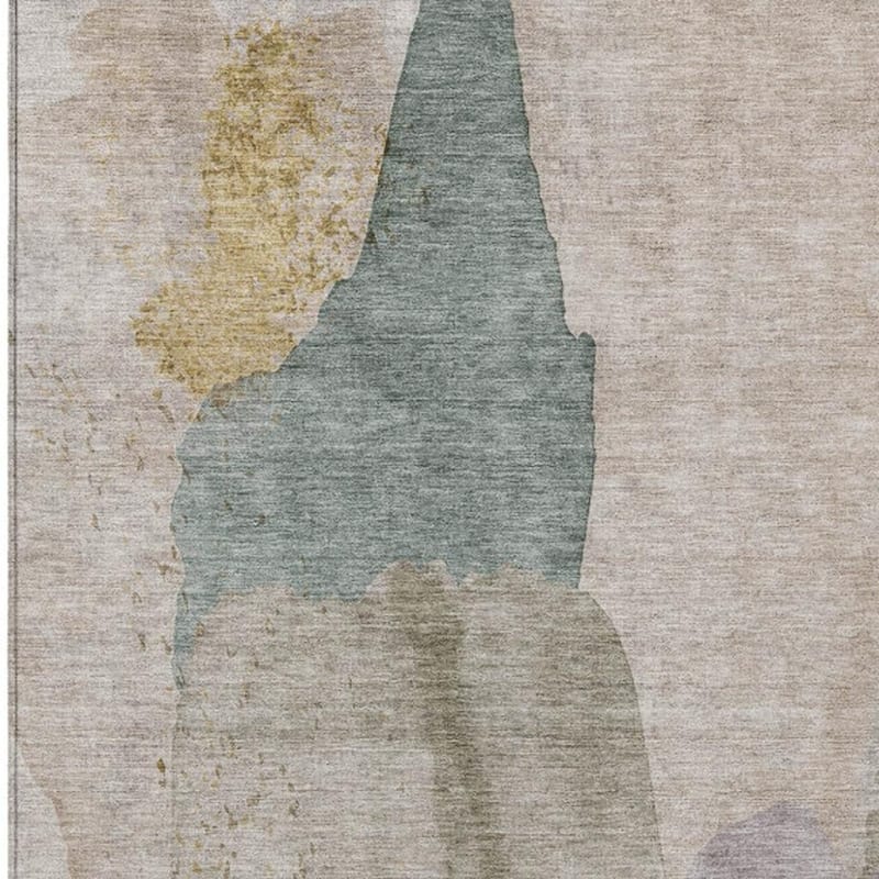 HomeRoots Abstract Transitional Rectangle Outdoor Rug