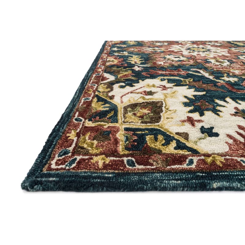 Alexander Home Madeline Wool Hand-hoooked Star Boho Rug