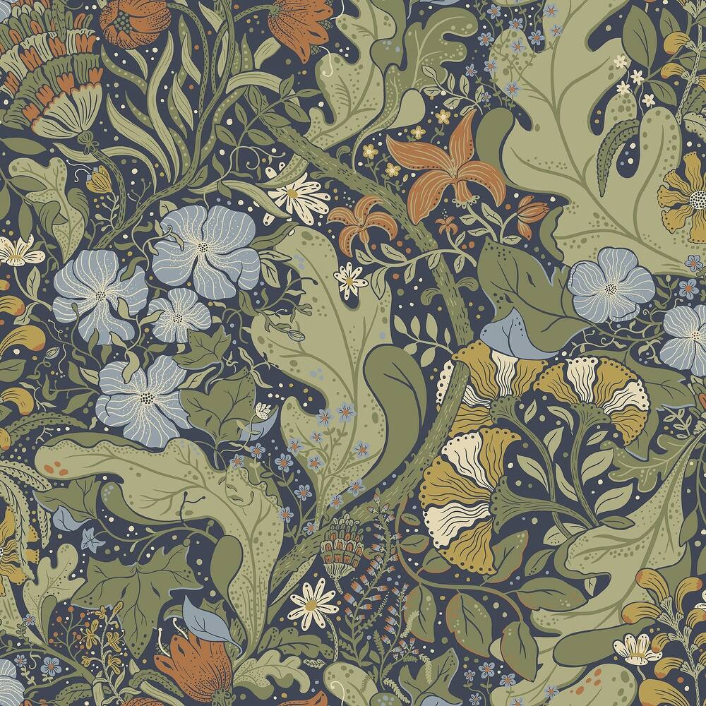 Lisburn, Elise Cream Nouveau Gardens 33 ft L X 20.9 in W, Wallpaper.