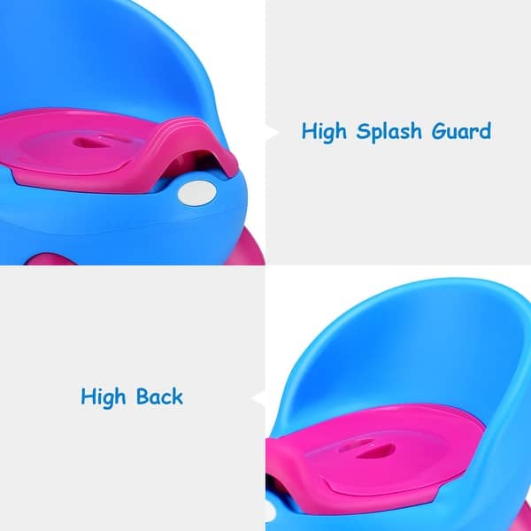 Potty Seat With High Splash Guard Splash