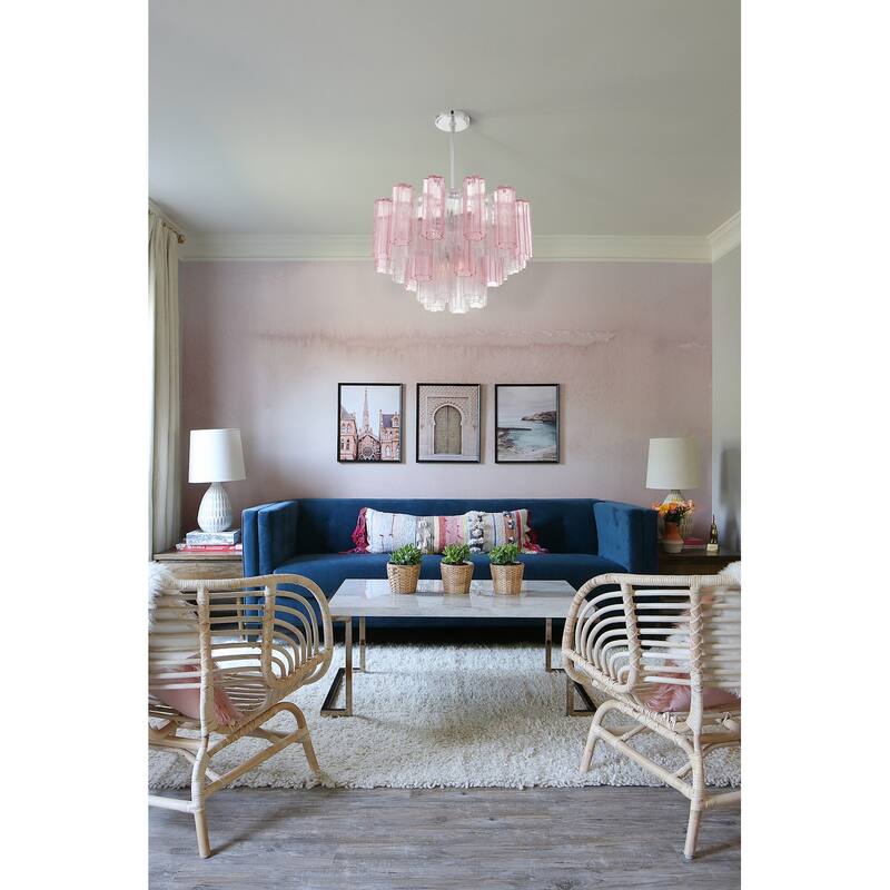 Crystorama Lighting Group ADD-308-SP Addis 9 Light 22" Wide Chandelier