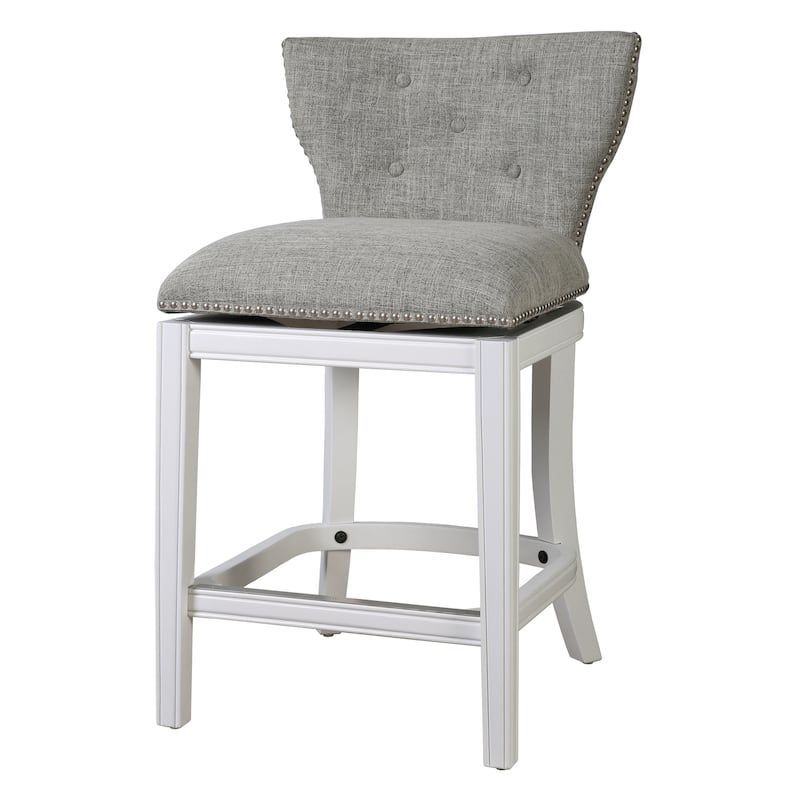 Stella 180-Degree Wood Swivel Bar Stool