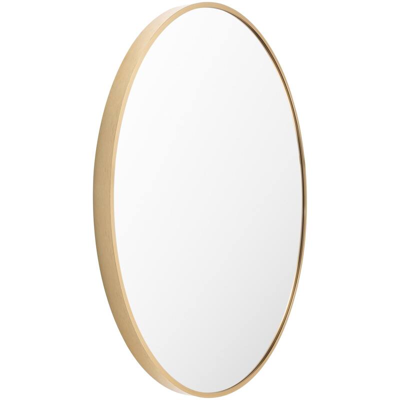 Livabliss Aranya Modern Aluminum Round Circle Accent Mirror