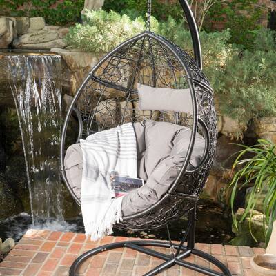 Outdoor Patio Furniture Swing Chair With Big Comfortable and Woven Finish For Balcony,Poolside and Garden