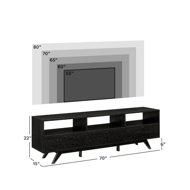 Middlebrook Designs Modern Drop-Down Drawer TV Stand
