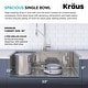 preview thumbnail 9 of 13, KRAUS Stark 33-inch Undermount Drop-in Kitchen Sink Pulldown Faucet Combo