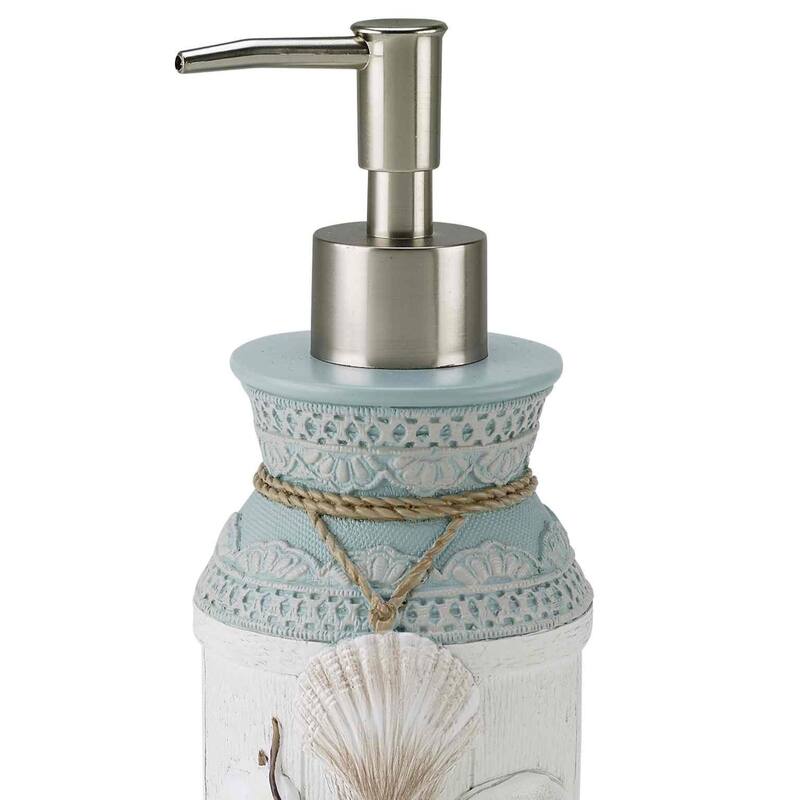 Avanti Linens Farmhouse Shell Lotion Dispenser - White - Lotion Dispenser
