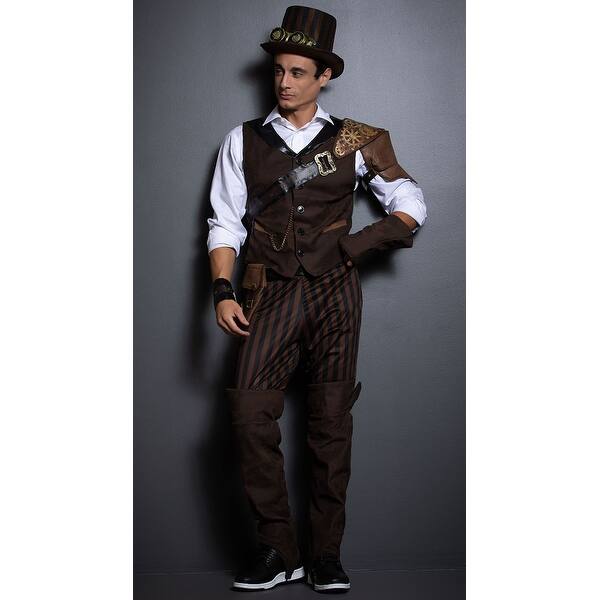 Men S Steampunk Adventurer Costume Men S Steampunk Costume Brown Overstock 17885574 Collection by kane • last updated 2 weeks ago. men s steampunk adventurer costume men s steampunk costume brown