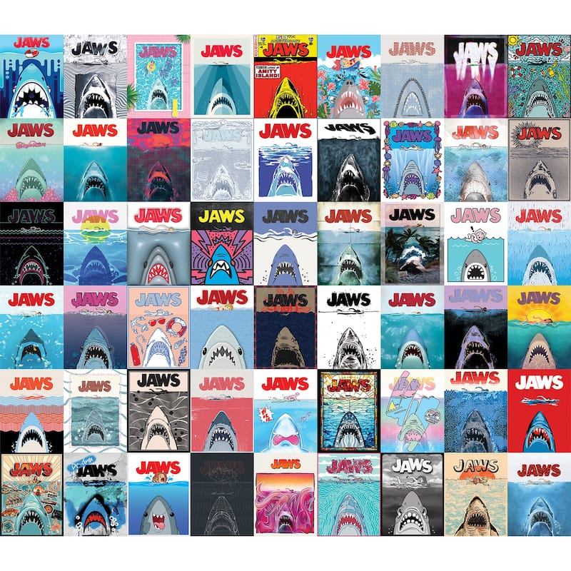 JAWS 50th Anniversary Posters Peel and Stick Mural