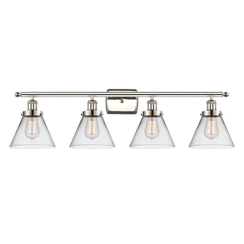 Innovations Lighting 916-4W-11-38 Cone Vanity Cone 4 Light 38" Wide