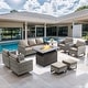 preview thumbnail 81 of 104, Gymojoy Outdoor Fire Pit Conversation Set, Patio Furniture with Cushions