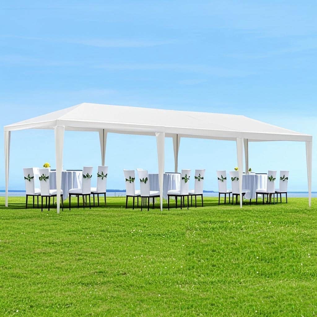 10 x 20 Wedding Party Canopy Tent Outdoor Gazebo with 6 Removable Sidewalls