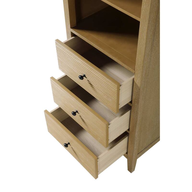 Kensington 16-28 Inch Open Shelving Bath Storage Cabinet