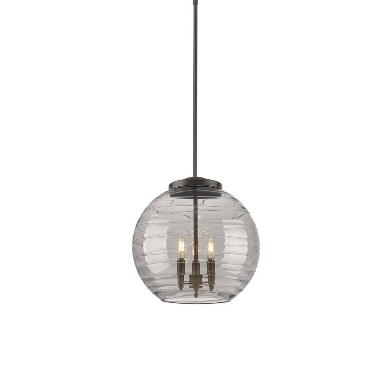Innovations Lighting 221-3S-18-16 Athens Pendant Athens Deco Swirl 3 - Oil Rubbed Bronze