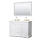 Option White, Gold Trim, White Quartz Top