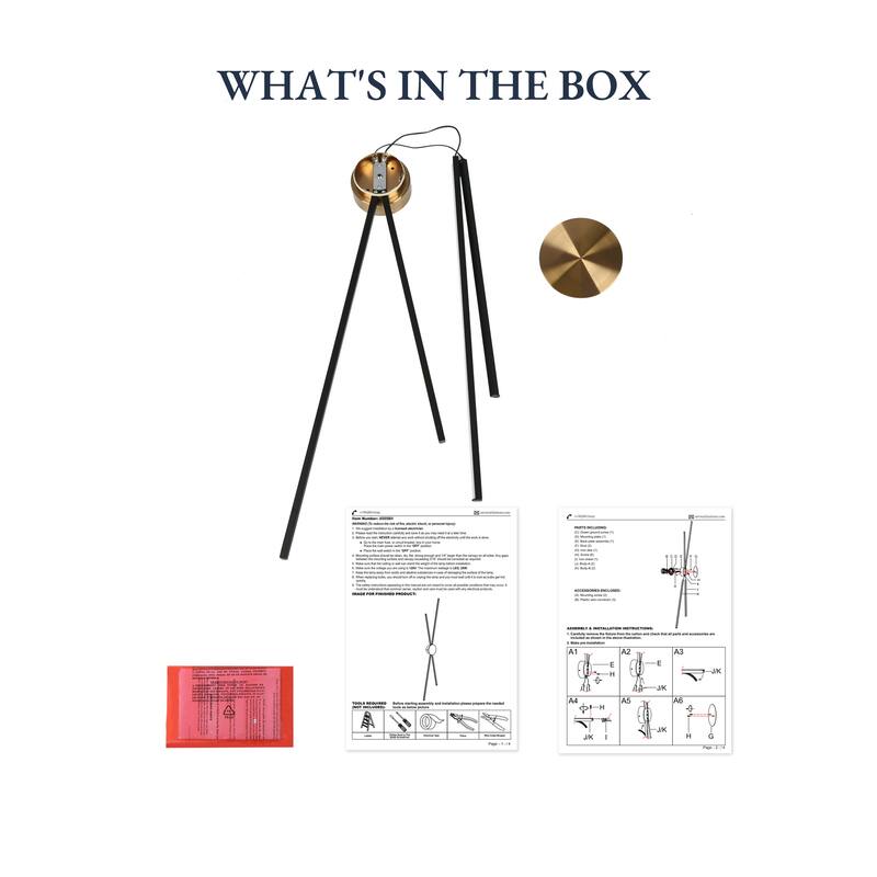 Modern 4-Light LED Black Gold Wall Sconce Metal Bathroom Vanity Lights - L60" x W12"