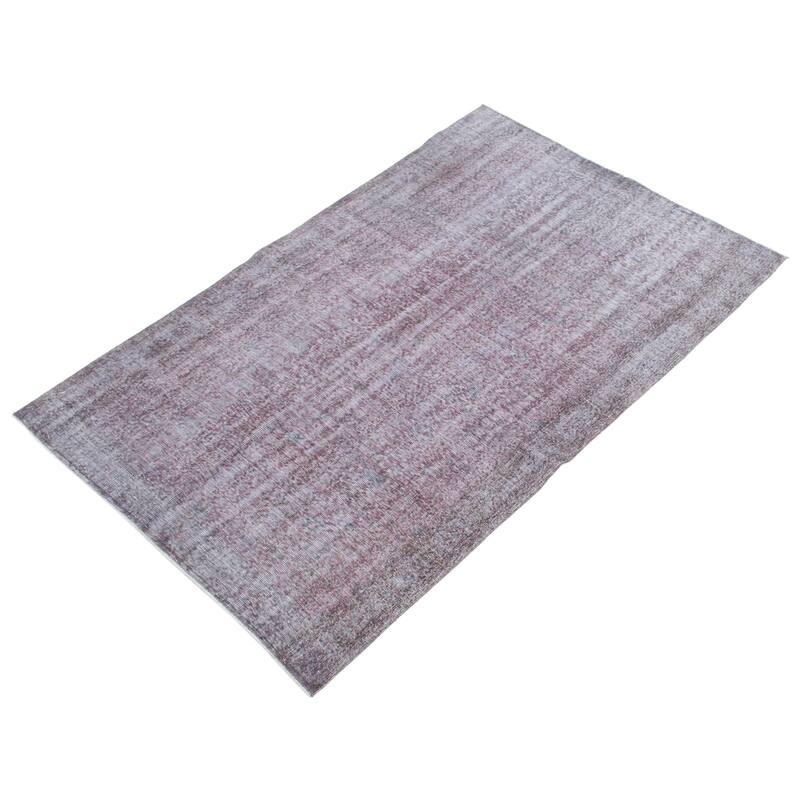 ECARPETGALLERY Hand-knotted Color Transition Grey, Brown Wool Rug - 5'4 x 8'4