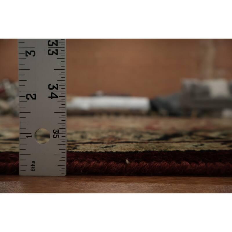 Hand Knotted Oriental 100% Wool Carpet Traditional Floral Red Agra Area Rug - 6' 0'' X 4' 1''