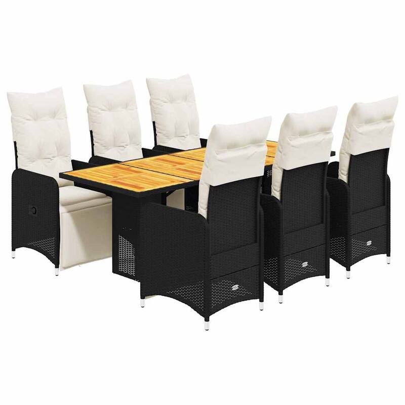 vidaXL Bistro Set Black - 21.5 x 23.0 x 36.2