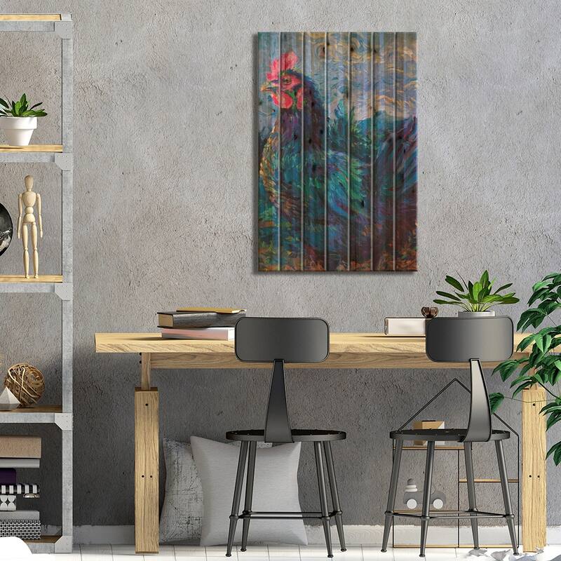 The Ladies Print On Wood by Iris Scott - Multi-Color