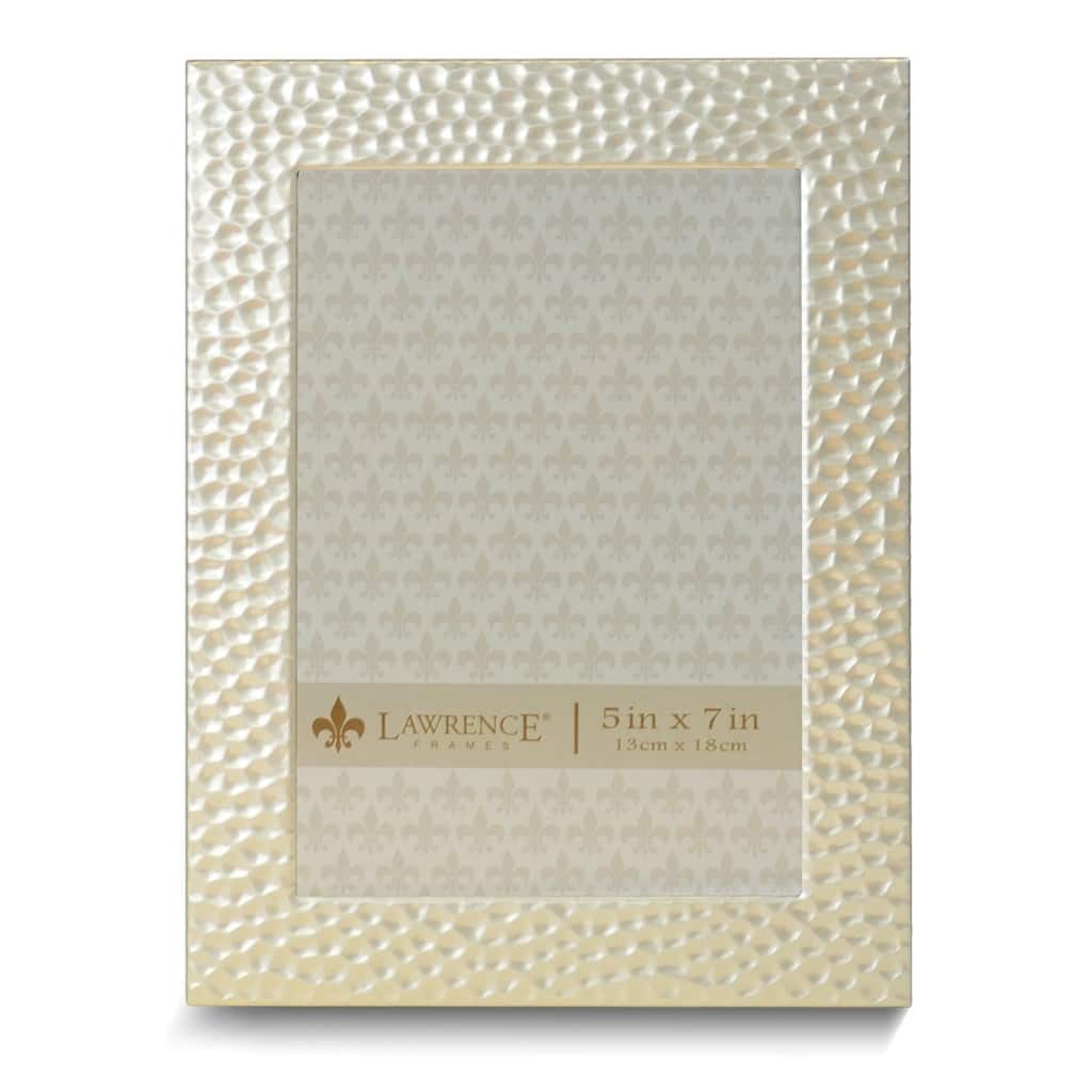 Curata Hammered Gold-Tone 5x7 Metal Photo Frame