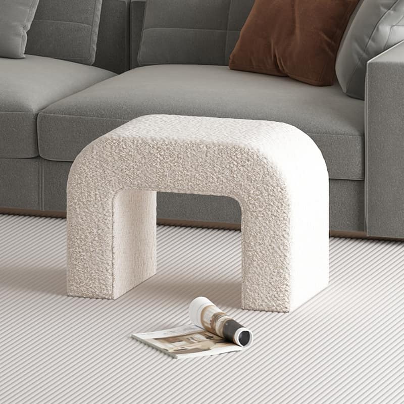 25.6'' Upholstered Foot Stool Modern Pouf Ottoman