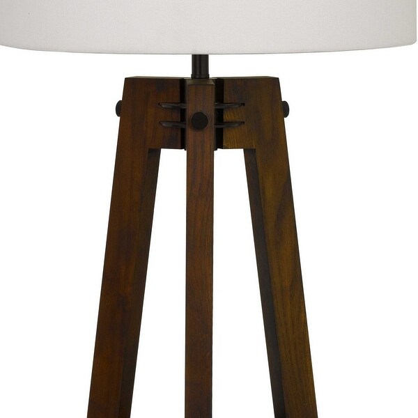 oak tripod table lamp