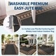 preview thumbnail 5 of 38, Area Rugs Modern Bordered Rug Easy Jute Rug Non-Slip Low Pile Indoor Outdoor Rugs for Living Room Patio Backyard