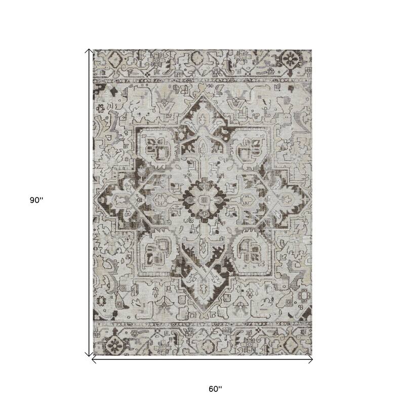 Lavo Oriental Weather Resistant Heritage-Inspired Outdoor Rug