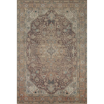 Tabriz Persian Vintage Area Rug Living Room Handmade Wool Carpet - 6'7" x 9'6"