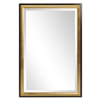 Allan Andrews Gold Wood Framed Wall and Accent Mirror - 36" H x 24" W