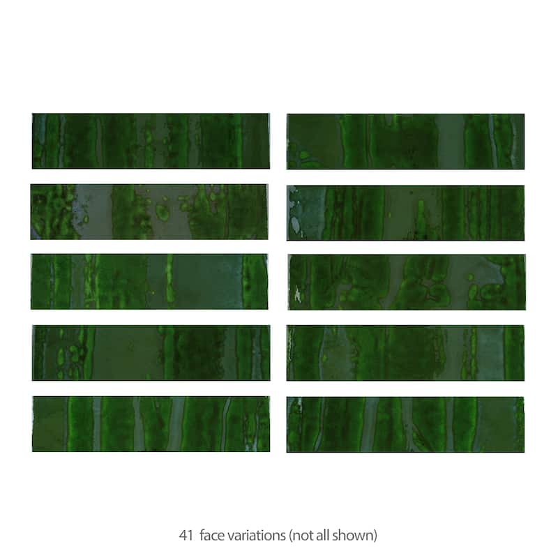 Merola Tile Joliet Jade 3" x 12" Ceramic Wall Tile