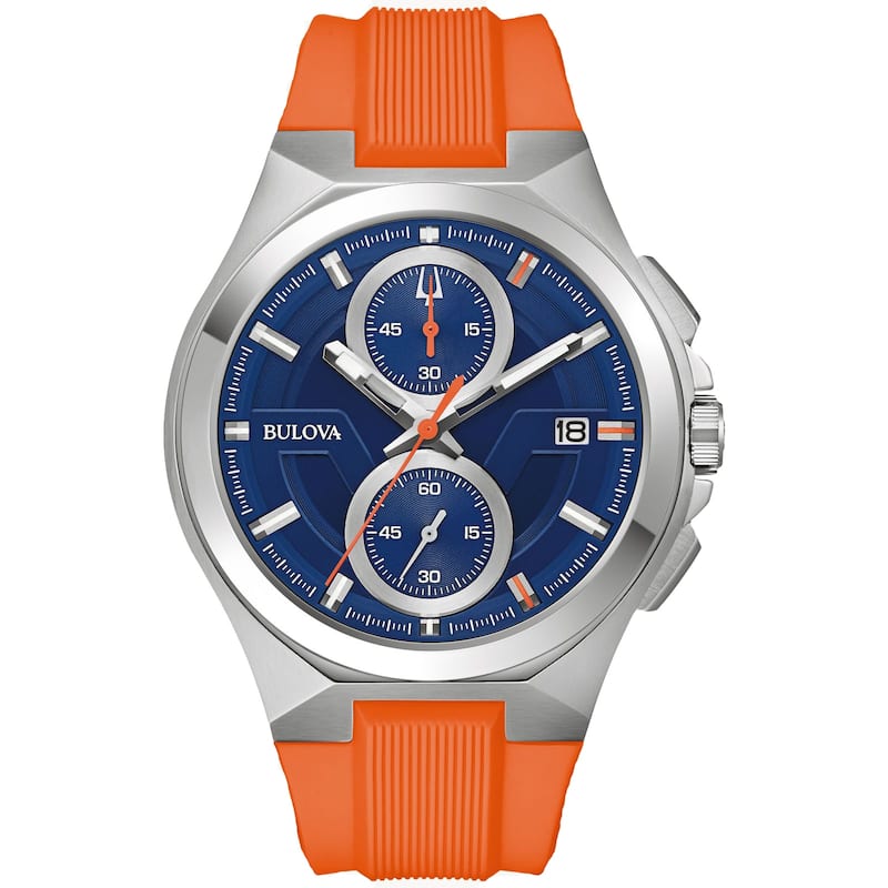 Bulova Men's Maquina Blue Dial Watch - 96B407 - 6 (36)
