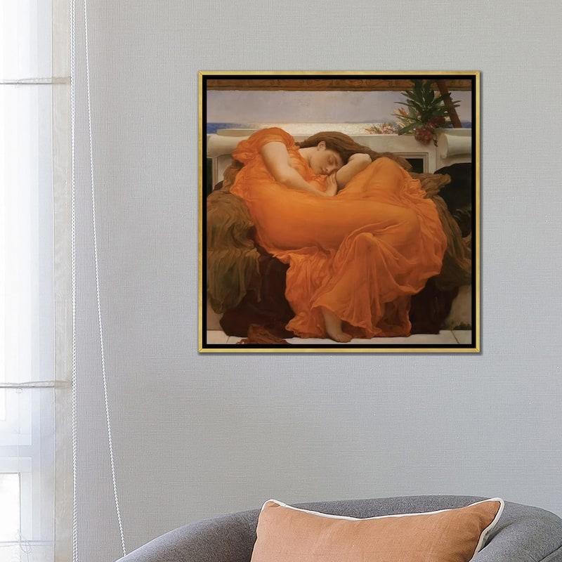 iCanvas "Flaming June, c.1895" by Frederic Leighton Framed Canvas Print