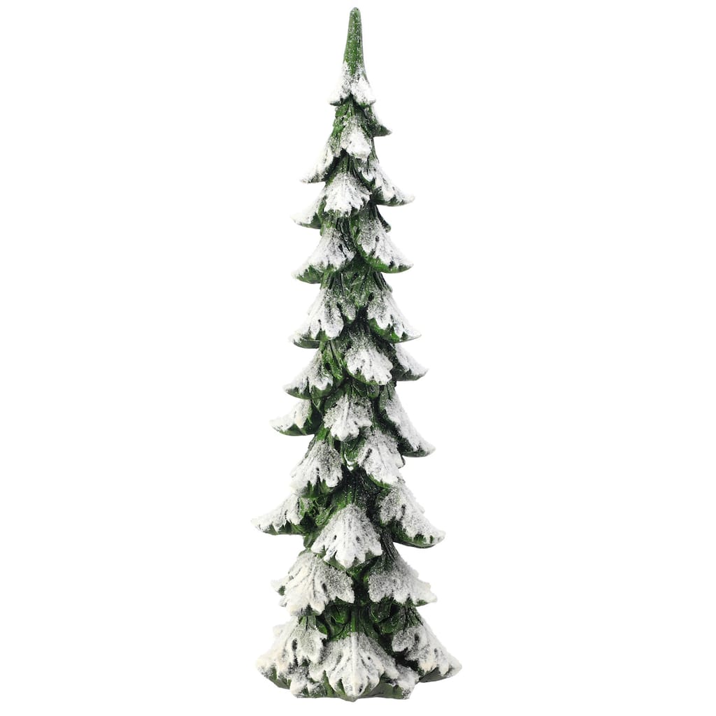 19.5" Frosted Snow Tabletop Christmas Tree Decoration