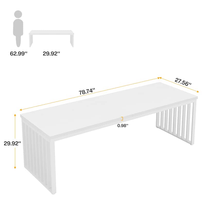 78.74-inch Double Computer Desk for Home Office